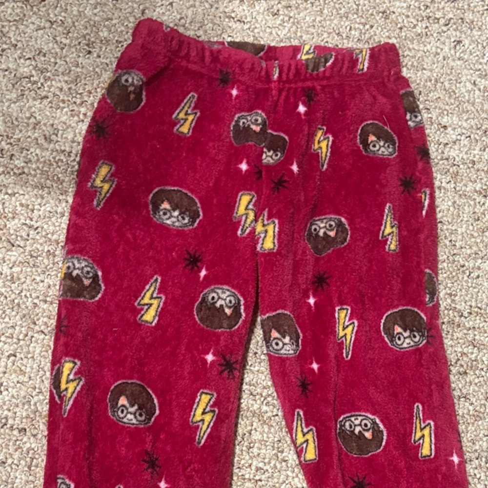 Harry Potter Red Fuzzy Pajama Pants